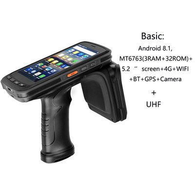 5,2 ósmio Handheld industrial da polegada 8000mAh 32G PDA Android 8,1