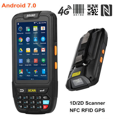 IP65 16G PDA Handheld áspero, 480x800 4 polegada PDA Android 7,0