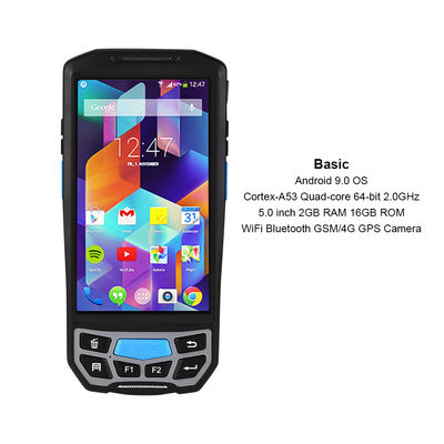 IP66 64bit Android PDA Handheld, polegada PDA de GMS 720x1280 5
