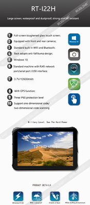 Processador central áspero Z8350 da tabuleta de Windows do 16:10 com apoio ISO/IEC de NFC