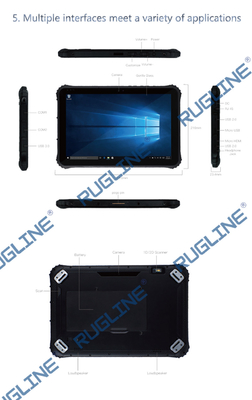 Processador central áspero Z8350 da tabuleta de Windows do 16:10 com apoio ISO/IEC de NFC