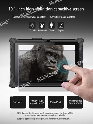Tabuleta áspera industrial Windows 10 de RUGLINE com NFC 1D/2D varredor