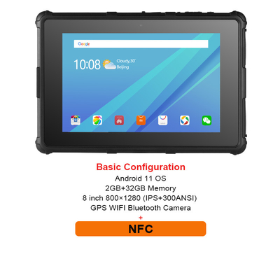 Polegada áspera 800X1280 IPS GPS IP67 Smart RF8R do PC 8 da tabuleta do ósmio de Android